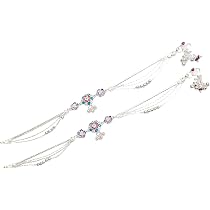 Shree Shobha Collection Silver Anklet For Womens Chandi Ki Payal ...