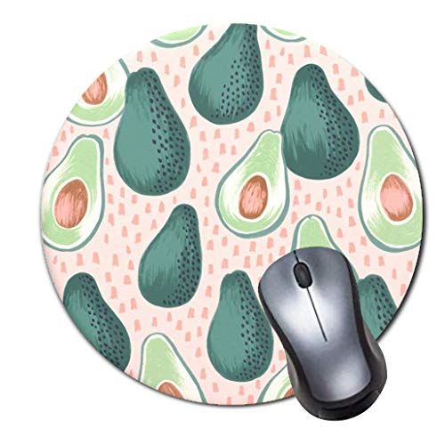 Preisvergleich Produktbild Mauspad,kleines,rutschfestes Mousepad auf Gummibasis mit aktualisiertem,vernhtem Rand,Office-Mauspad f¨¹r Mdchen,Desktop-Zubehr,runde Mausunterlage-Avo-lanche