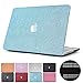 Price comparison product image PapyHall MacBook Rtina 13 inch Case, Dull-Polish Glitter Design Rubberized Coated Plastic Protection Case for Macbook Pro 13" Rtina Display (NO CD-ROM) Model : A1425/A1502(MS-Blue)