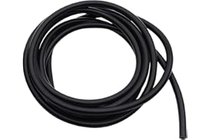 Fokroin 3 Meter Unterdruckschlauch Kfz, Innendurchmesser 5 mm, Außendurchmesser 10mm, Benzinschlauch, Benzinschlauch Rasenmäher, Kühlmittel Schlauch für Auto Motor Verwendung und Turbosysteme