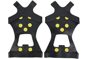 ‎KEENSO Keenso śnieżne buty kolce, odkryty jedna para 10-Stud antypoślizgowe Ice Snow Spike Grip Gripper Camping Buty