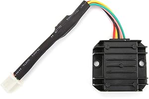 LIYEEHAO Universal Motorcycle Regulator Rectifier 5 Pin 5 Wire Motorcycle Voltage Rectifier, Voltage Rectifier, for Outdoor Motorbike