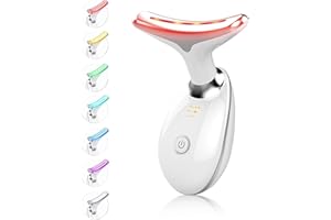 ZQAZXH Elektrische Gesichtsmassagegerät Anti Falten, 7 Farben Gesicht Anti-Falten Schönheit Gerät, 3 Modi Hals Gesichtsstraffung Gerät, 45°C Gua Sha Elektrisch Gesichtsmassagegerät, Straffung und Lifting