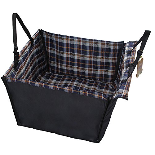 Preisvergleich Produktbild Fuloon Hundedecke Wasserdicht Autoschutzdecke Hängematte für Haustier (Kariert)