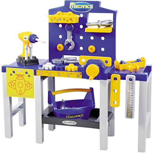 Preisvergleich Produktbild Unbekannt Kinder Werkbank mit Zubehör, 31 Teile, Höhe 61 cm: Werkzeugbank Spielzeug Kinderwerkzeug Werkstatt Werkzeugbox