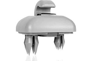JNNJ Clip per Visiera Auto, Universale Gancio Parasole per Auto, Multifunzionalesupporti per Parasole, 8U0857562A 8E0857562 Clip per Paraluce, per Auto A1, A3, A4, A5, S3, S4, S5, Q3, Q5, TT(Grigio)