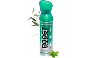 Boost Oxygen Cylinder - Portable Oxygen Cylinder for Breathing Up to 100 Uses | Menthol-Eucalyptus Pure Oxygen Can Promotes Free Breathing, assists with Hangovers, Colds, & Revitalizes Lungs 5L