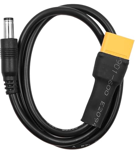 4 Adaptadores XT60 A DC 5.5x2.5 Mm – Conversor De Corriente Para Paneles Solares, Drones Y Luces LED – Plug And Play