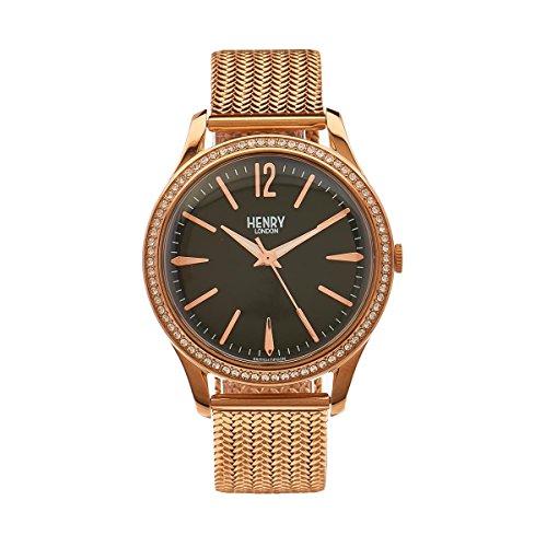 Henry London Unisex-Armbanduhr Richmond Analog Quarz Edelstahl HL39-SM-0030 Henry London Unisex-Armbanduhr Richmond Analog Quarz Edelstahl HL39-SM-0030