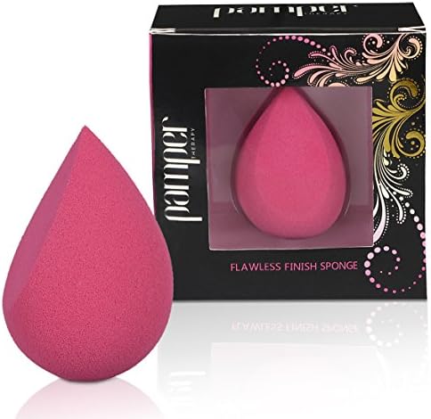 Flawless Finish Makeup Sponge Blender, PAMPER THERAPY Beauty Foundation Applicator for Concealer Cream Powder Liquid Face and Eye Makeup