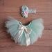 Koly Photography Prop Newborn Baby Girls Tutu Dress and Headband Christening Gift Set