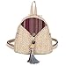 Produktbild TIFIY Damen Rucksack Frau 2019 New Woven Backpack Mode Umhängetasche Sommer Stroh Umhängetasche Arbeits Täglich Bankett Elegant TascheBeige
