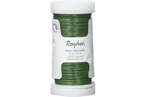 Rayher Fil di Ferro Fioristica, Verde Scuro, 0,35 Mm Ø, Spoletta 100 M, 2400113