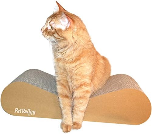 Cat scratcher lounger | 100% Made in Italy | Cardboard Design Product | Purrfect for lounging and play | Gym, scratcher and comfy perch | Fully recyclable | A great alternative to a sisal scratching post | PetValley®