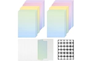 NEIKAFAN Grehge Olor - Juego de Papelería Con Sobres y Papel de Escritura, 32 Piezas Creativo Degradado Con 16 Sobres Con Adhesivo Transparente Para Cartas, Oficina