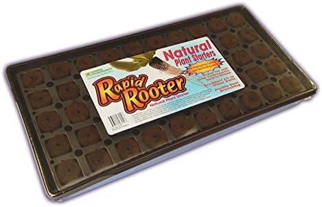 General Hydroponics Seed Starter, tree bark, Black, 50 Plug Tray