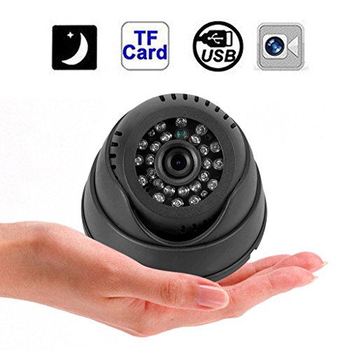 Preisvergleich Produktbild Excelvan ® Aufnahme Dome-Überwachungskamera (kuppelförmig, für DVRCam Überwachungskamera, CCTV, Micro-SD / TF-Card Nachtsicht-DVR Recorder