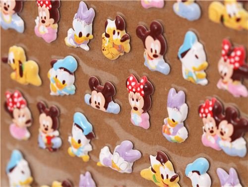 Imagen 3 de Bonitas pegatinas con los bebés Micky, Mini, Donald, Daisy