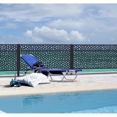 Intermas M281483 Panneau décoratif Nortene mosaïques 1 x 2 m Anthracite