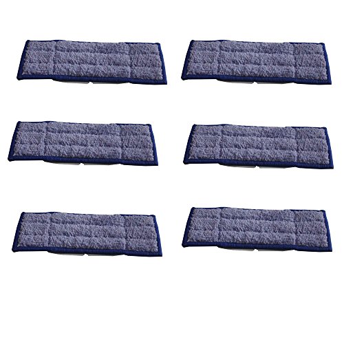 NICE BUY Wet Microfiber Washable Mopping Cloths Sweeping Pads For iRobot Braava Jet 240 Cleaner (6 PCS)
