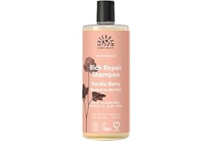 Urtekram Nordic Berry Shampoo – Formule Hydratante & Réparatrice avec Aloe Vera & Mûre Arctique – Cheveux Normaux à Secs – Douceur & Brillance – Vegan & Naturel – 500 ml