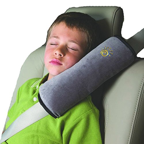 Sannysis Baby-Kind-Sicherheitsgurt Autositz Gürtel Pillow Schulterschutz (Grau)