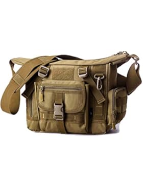 Nylon Outdoor Wasserdichte Kuriertasche Molle Multi-Taschen Reißverschluss Tasche Crossbody Casual LaptopTasche