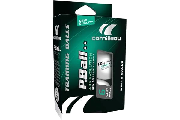 Cornilleau - P-Ball ABS Evolution 2 X6 330050 Blanc Taille Unique