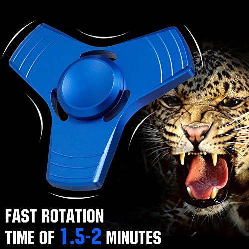 Fidget Hand Spinner, Samione Fidget Hand Spinner Fidget Toys Hand Spinner Finger Spielzeug für Kinder und Erwachsene Spielzeug Geschenke (Blau) - 6