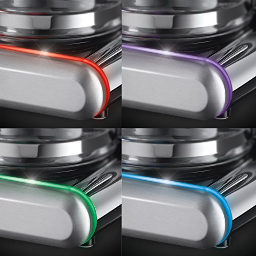 Russell Hobbs Illumina 20180-56 Glas-Kaffeemaschine mit Brausekopf-Technologie und Schnellheizsystem silber / schwarz - 6