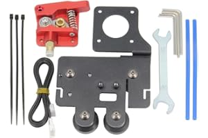 Zeberoxyz Upgrade Direct Drive Support Aluminum Plate with 4pcs Pulleys with Single Gear Extruder Kit Easy Print Filament for Ender 5 Series (Single Gear Extruder Kit)