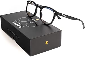 Horus X • Urban Casual - Lunettes Gaming Anti Lumière Bleue - Protection Ecrans & Filtre UV (Ordinateurs PC Tablettes Smartphones) - Homme et Femme | Clear