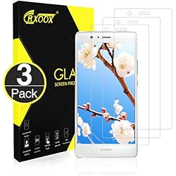 Protector Pantalla para Huawei P9 Lite, [3 Unidades] Cristal Vidrio Templado, 2.5D Kanten, 9H Härte Panzerglas Displayschutzfolie, Anti-Kratzen, Anti-Fingerabdruck, Anti-Öl, Anti-Bläschenm, 0.33mm