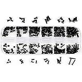 Akuoly 240 Pièces Kit de Vis pour Ordinateur Portable Universel M2 M3 M2.5 Noir