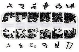 Akuoly Set di Viti per Computer Portatile M2 M3 M2.5 per Riparazione PC Universale, 240 Pezzi, Nero