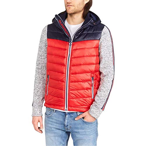 Preisvergleich Produktbild Superdry Storm HYBRID Chevron CLR Block Ziphood Red / Navy (XXL)