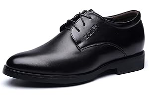 DADIJIER Sunny&Baby Soletta rialzata in Pelle PU Oxfrods PU da Uomo 2 "/ (6cm) Soletta rialzata Altezza più Alta Rimovibile in PU Resistente all'abrasione (Color : Nero, Dimensione : 42 EU)