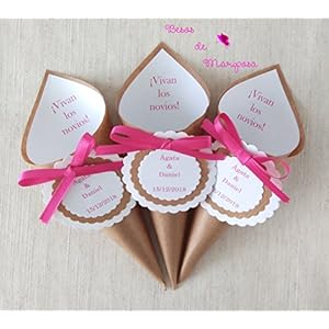 50 Einheiten. Reiskegel für Hochzeit