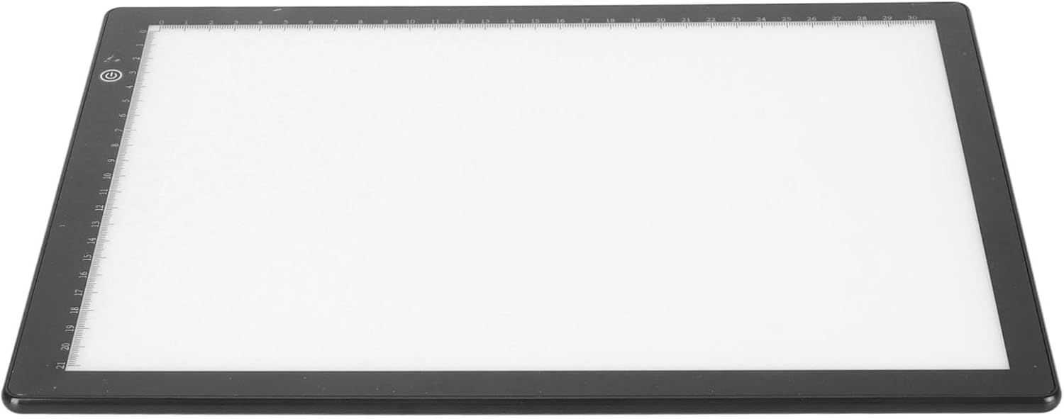Caja de Luz para Visor de Diapositivas, Caja de Luz para Escaneo de Diapositivas Antiguas y Negativos de Película Ultrafina A4 con 3 Brillos Ajustables, Almohadilla de Luz para