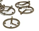 uneingeschränkte 30 mm, Antik-Look, Cog und Uhr, 10 Stück, Gold