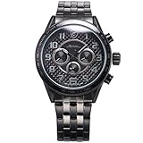 Blackspot Shark Sport Quarz Uhren Armbanduhr Herren Edelstahl Tagesanzeige Datumsanzeige SH368