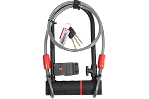 ZEFAL Zéfal K-Traz U17 - Antivol en U Vélo Très Haute Résistance - Arceau en Acier Très Solide - Câble de 120 cm Optionnel - Cadenas en U pour Vélo, Vélo Électrique, VTT, Trottinette, Scooter, Moto