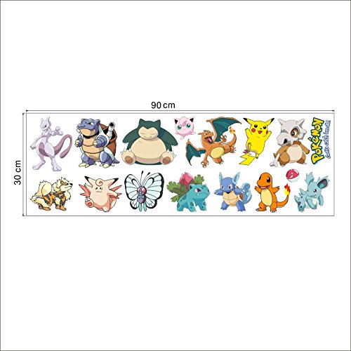Oulique ® 3D Aufkleber Pokemons - 2