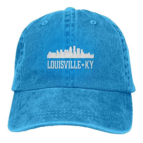 Preisvergleich Produktbild flys Louisville Kentucky Skyline KY Städte Unisex Bestickt Cowboyhut Sun Cap