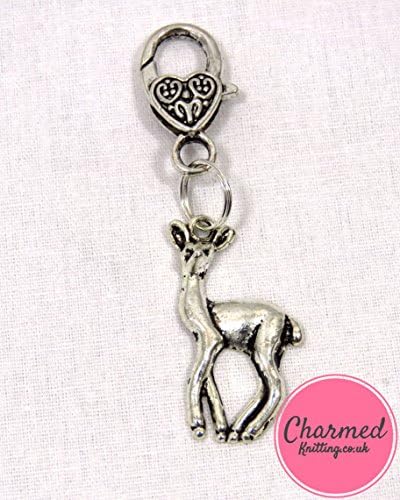 Deer - Crochet Stitch Marker - Silver, large - perfect gift or stocking filler for those who love Crochet
