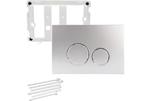 kör4u Betätigungsplatte für Geberit Spülkasten Sigma UP300, UP320 & Delta UP100, runde Taster (chrom matt/chrom glänzend)
