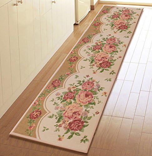 ZENGAI Rugs Non-slip Rectangular Absorbent Rug Pad, Door Mat, Kitchen,Toilet, Bathroom Mat, 4 Color Options Floor mats ( Color : B , Size : 45*120cm )