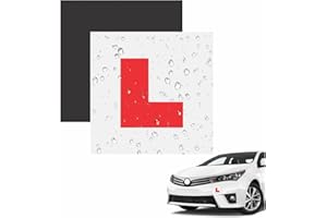 MA NASIR Fully Magnetic L Plates Extra Strong Magnetic Car Sticky Learner Plate Extra Strong & Thick Learner Plates Perfect for New Learners & Drivers Car Accessories Red Colour 18cm X 18cm (2pc)