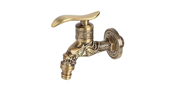 Syw European Style Antique Dragon Carving Outdoor Single Cold