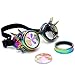 Produktbild Sonnenbrillen,Binggong Kaleidoskop bunte Gläser Rave Festival Party EDM Sonnenbrille Beugungslinse Tages Polarisierte Sonnenbrillen Outdoor Sport Brillen Ultraleicht Einstellbar (17*8CM, Mehrfarbig)